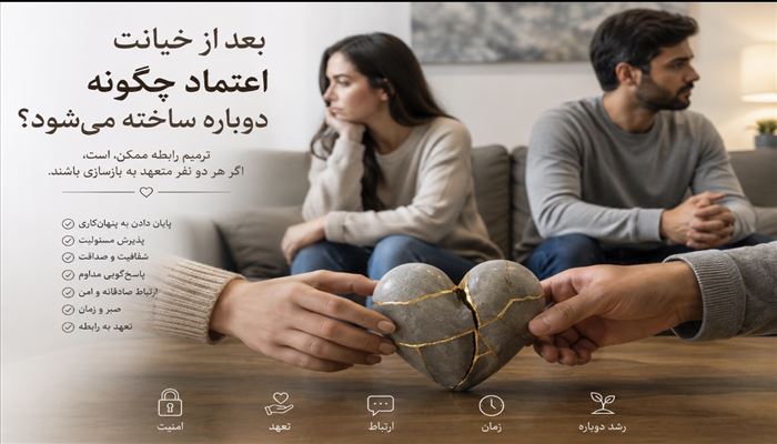  اعتماد پس از خیانت؛ از بحران رابطه تا ترمیم پیوند عاطفی
